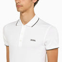 Tricou Zegna, Guler Polo, Alb