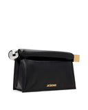 Geanta JACQUEMUS, LA POCHETTE ROND CARRE', Negru