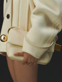 Geanta JACQUEMUS,Folded shoulder bag, Ivory