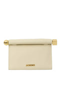 Geanta JACQUEMUS, Le Sac Rond Carre leather clutch