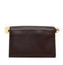 Geanta JACQUEMUS, Le Sac Rond Carre leather clutch, Brown 3