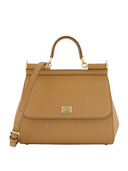 GEANTA DOLCE & GABBANA, Sicily,Dauphine, Large, Shoulder Bag, Brown