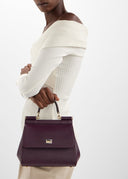 GEANTA DOLCE & GABBANA,  Sicily Handbag, Medium, Merlot
