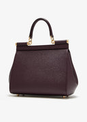 GEANTA DOLCE & GABBANA,  Sicily Handbag, Medium, Merlot