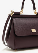 GEANTA DOLCE & GABBANA,  Sicily Handbag, Medium, Merlot