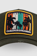 Sapca DSQUARED2, GREEN Baseball cap