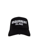 Sapca DSQUARED2, White insert Dsquared2 Milano, Negru
