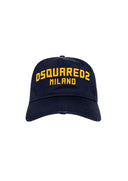 Sapca DSQUARED2, Logo Embroidered Baseball Cap, Bleumarin