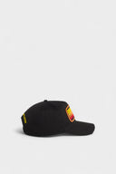 Sapca DSQUARED2, Multicolor Logo Patch Baseball Cap, Negru