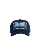 Sapca DSQUARED2, Blue Multicolor Logo Patch Baseball Cap, Negru
