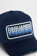 Sapca DSQUARED2, Blue Multicolor Logo Patch Baseball Cap, Negru