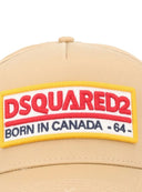 Sapca DSQUARED2, Dsquared2 Logo Baseball Cap Cream