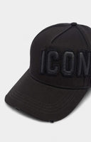 Sapca DSQUARED2,  ICONique Baseball Cap Patch, Negru