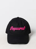 Sapca DSQUARED2, Cotton, Power Twins Pink insert, Negru