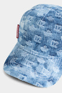 Sapca DSQUARED2, D2 Monogram Baseball Cap, For Her, Blue