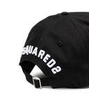 Sapca Dsquared2, Insertie logo alba, Negru