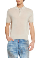 Tricou DSQUARED2, Wool Jersey Stitch, Navy Bej