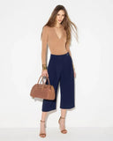 Body ELISABETTA FRANCHI, Knit bodysuit with openwork embroideries
