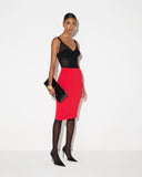 Top ELISABETTA FRANCHI, Bodysuit in knit and lace fabric