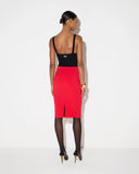 Top ELISABETTA FRANCHI, Bodysuit in knit and lace fabric