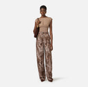 Top ELISABETTA FRANCHI, Crewneck Knit Bodysuit, Beige