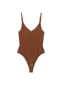 Top ELISABETTA FRANCHI, Knit openwork bodysuit, Maro