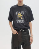 Tricou DOMREBEL , BLABLA - T-SHIRT OLD BLACK
