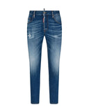 BLUGI DSQUARED2,Denim Skinny Jeans, Indigo Blue