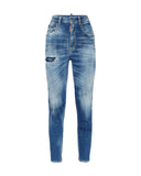 BLUGI DSQUARED2, High Waist, Twiggy, Blue