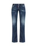 BLUGI DSQUARED2, Medium Waist, Flared, Navy Blue