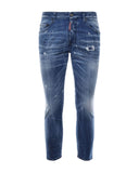 BLUGI DSQUARED2, Skater Jean, Distressed, Blue