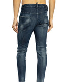 BLUGI DSQUARED2, Whiskering Effect, Skinny, Dark Blue