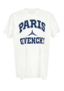 Tricou Givenchy, Logo Paris College, Alb
