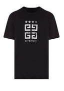 Tricou Givenchy, Logo Brand Stars, Black