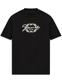 Tricou Givenchy, White Medallion Logo, Black