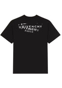 Tricou GIVENCHY, Stamp print on the back, Black