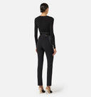 Body ELISABETTA FRANCHI , Crêpe jersey bodysuit with draping