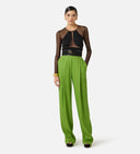 Body ELISABETTA FRANCHI,Bodysuit in Micro-mesh Tulle and Jersey BLACK