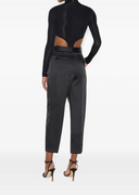 Top ELISABETTA FRANCHI,  jersey fabric with jewel logo detail, Negru 3