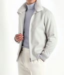 Jacheta PINI PARMA, collar bomber, Off White