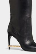 Cizme DSQUARED2, Metal Bar Heeled Boots, Negru