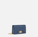 Geanta ELISABETTA FRANCHI, Shoulder bag with groumette chain, Bleumarin