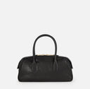 Geanta ELISABETTA FRANCHI, Small Boston bag in Nappa leather, Negru