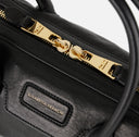 Geanta ELISABETTA FRANCHI, Small Boston bag in Nappa leather, Negru