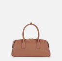 Geanta ELISABETTA FRANCHI, Small Boston bag in Nappa leather, Maro