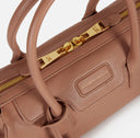 Geanta ELISABETTA FRANCHI, Small Boston bag in Nappa leather, Maro
