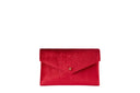 Geanta ELISABETTA FRANCHI, Velvet shoulder bag with crocodile print, Rosu