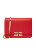 Geanta ELISABETTA FRANCHI , Leather-Effect Bag with Chain Shoulder Strap and Logo
