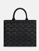 Geanta ELISABETTA FRANCHI, Bold Monogram medium shopper Black
