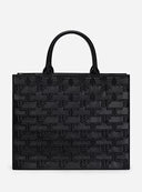 Geanta ELISABETTA FRANCHI, Bold Monogram medium shopper Black